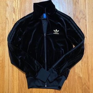 Velvet Adidas track jacket